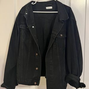 Oversize Black Jean Jacket